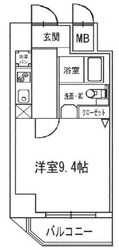 谷町四丁目駅 徒歩5分 8階の物件間取画像